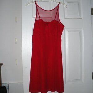 MODA INT (Victoria Secrets Vintage) Red chiffon cocktail dress